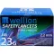 WELLION Lanza desechable de seguridad Safetylancets 23 G, 200 unidades