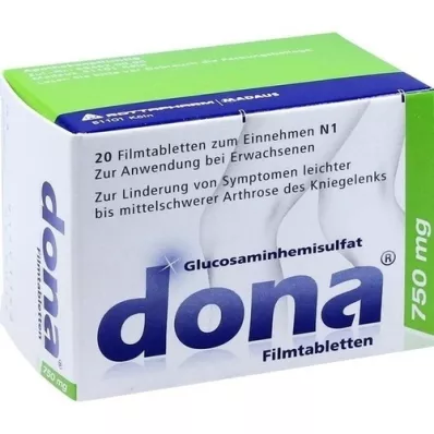 DONA 750 mg comprimidos recubiertos con película, 20 unidades