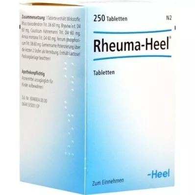 RHEUMA HEEL Tabletas, 250 piezas