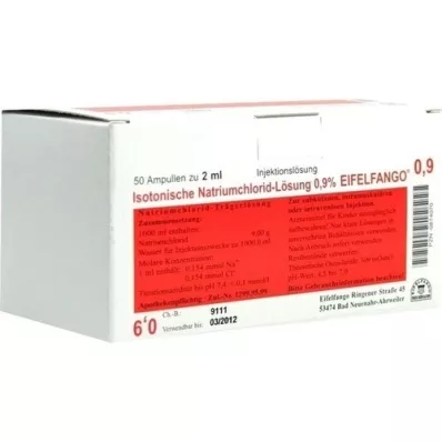 ISOTONISCHE Solución de NaCl al 0,9% Eifelfango Inj. solución, 50X2 ml