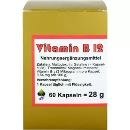 VITAMIN CÁPSULAS B12, 60 uds