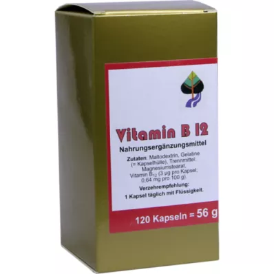 VITAMIN CÁPSULAS B12, 120 uds