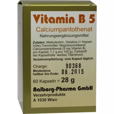 VITAMIN B5 CÁPSULAS, 60 uds