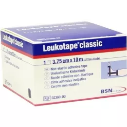 LEUKOTAPE Clásico 3,75 cm x 10 m negro, 1 pieza