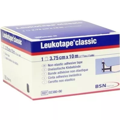 LEUKOTAPE Clásico 3,75 cm x 10 m negro, 1 pieza