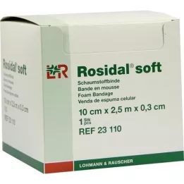 ROSIDAL Vendaje suave 10x0,3 cmx2,5 m, 1 pieza