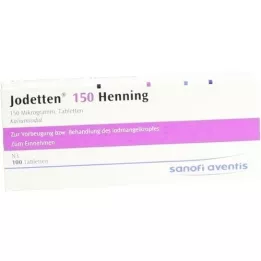 JODETTEN 150 tabletas de Henning, 100 piezas
