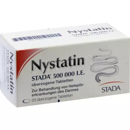NYSTATIN STADA Pastillas recubiertas de 500.000 UI, 20 unidades