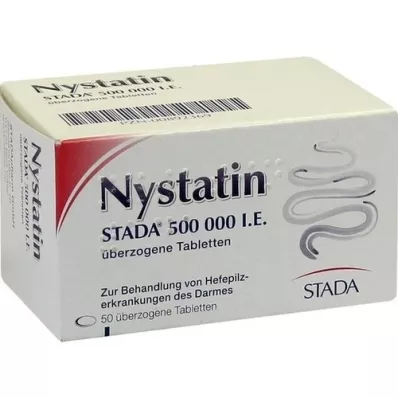 NYSTATIN STADA Pastillas recubiertas de 500.000 UI, 50 unidades