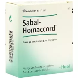 SABAL HOMACCORD Ampollas, 10 piezas