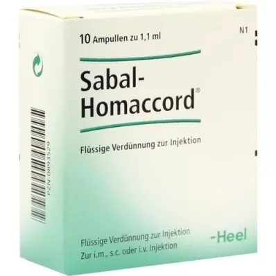 SABAL HOMACCORD Ampollas, 10 piezas