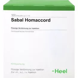 SABAL HOMACCORD Ampollas, 100 piezas
