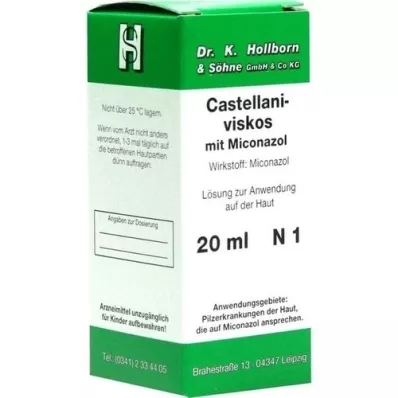 CASTELLANI viscoso con solución de miconazol, 20 ml
