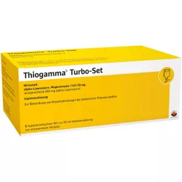 THIOGAMMA Frascos de inyección Turbo Set, 5X50 ml