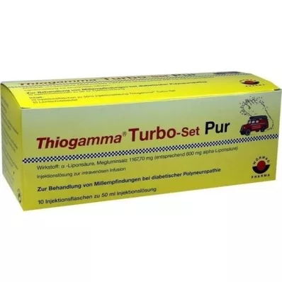 THIOGAMMA Frascos de inyección Turbo Set Pur, 10X50 ml