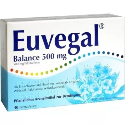 EUVEGAL Balance 500 mg comprimidos recubiertos con película, 40 piezas EUVEGAL Balance 500 mg comprimidos recubiertos con película, 40 piezas