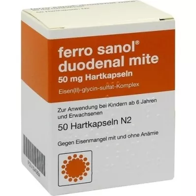 FERRO SANOL Ácaro duodenal 50 mg de jugo gástrico duro, 50 piezas