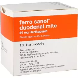FERRO SANOL ácaro duodenal 50 mg de jugo gástrico duro, 100 piezas