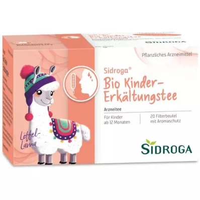 SIDROGA Bolsas filtrantes de té frío ecológico para niños, 20X1,5 g