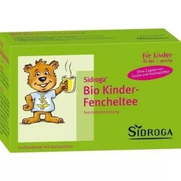 SIDROGA Bolsa filtrante de té de hinojo ecológico para niños, 20X2,0 g