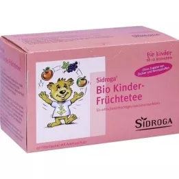 SIDROGA Bolsas filtrantes de té de frutas ecológico para niños, 20X1,5 g