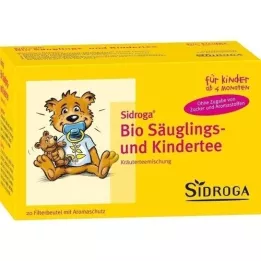 SIDROGA Bolsitas filtrantes de té ecológico para bebés y niños, 20X1,3 g