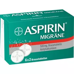 ASPIRIN MIGRÄNE Tabletas efervescentes, 12 piezas