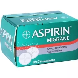 ASPIRIN MIGRÄNE Tabletas efervescentes, 24 piezas