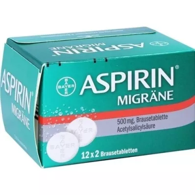 ASPIRIN MIGRÄNE Tabletas efervescentes, 24 piezas