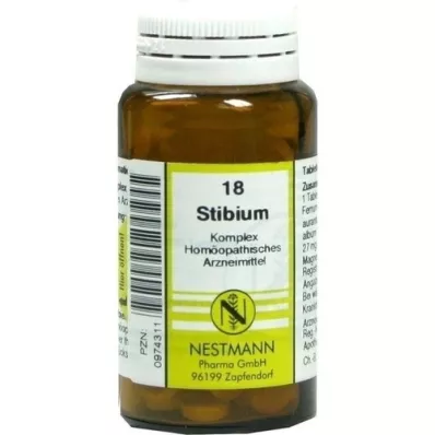 STIBIUM KOMPLEX Tabletas No.18, 120 piezas