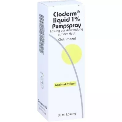 CLODERM Líquido 1% pulverizador con bomba, 30 ml CLODERM Líquido 1% pulverizador con bomba, 30 ml