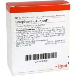 STROPHANTHUS INJEEL Ampollas, 10 piezas
