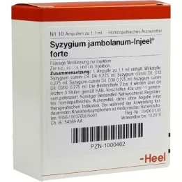 SYZYGIUM JAMBOLANUM INJEEL ampollas fuertes, 10 piezas