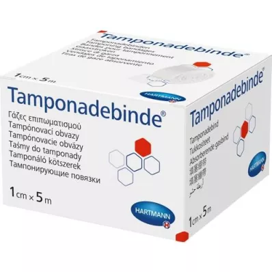 TAMPONADEBINDE Hartmann estéril de 1 cm x 5 m, 1 ud