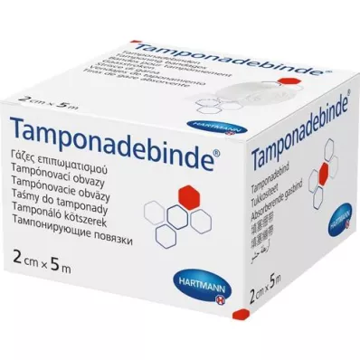 TAMPONADEBINDE Hartmann estéril de 2 cm x 5 m, 1 ud