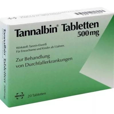 TANNALBIN Tabletas, 20 piezas
