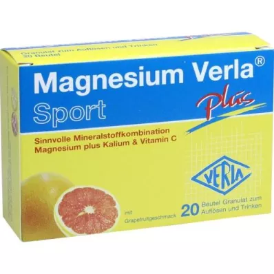 MAGNESIUM VERLA más gránulos, 20 unidades
