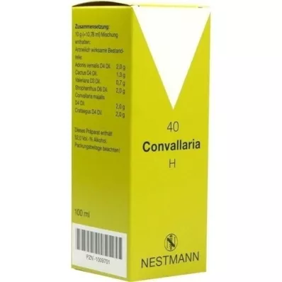 CONVALLARIA H No.40 gotas, 100 ml CONVALLARIA H No.40 gotas, 100 ml