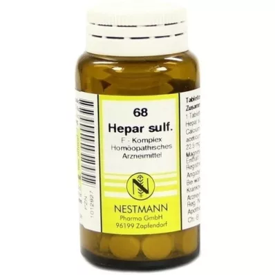HEPAR SULFURIS F Complex No.68 tabletas, 120 st