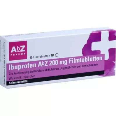 IBUPROFEN AbZ 200 mg comprimidos recubiertos con película, 10 piezas