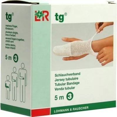 TG Vendaje tubular tamaño 3 5 m blanco, 1 pieza TG Vendaje tubular tamaño 3 5 m blanco, 1 pieza