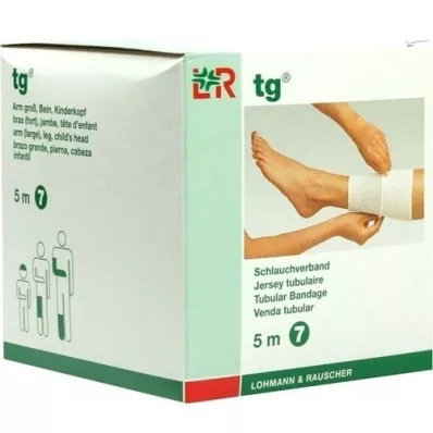 TG Vendaje tubular tamaño 7 5 m blanco, 1 unidad