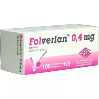 FOLVERLAN comprimidos de 0,4 mg, 100 unidades