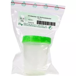 URINBECHER con tapón de rosca, 1 unidad