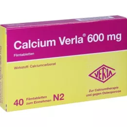 CALCIUM VERLA 600 mg comprimidos recubiertos con película, 40 unidades
