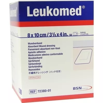 LEUKOMED apósitos estériles 8x10 cm, 50 unidades
