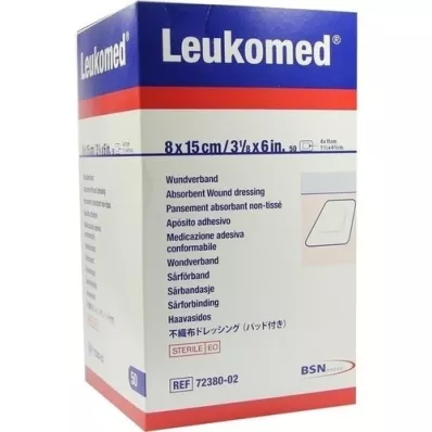 LEUKOMED apósitos estériles 8x15 cm, 50 unidades