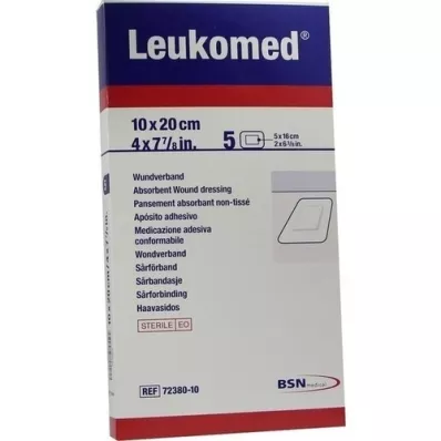 LEUKOMED apósitos estériles 10x20 cm, 5 unidades