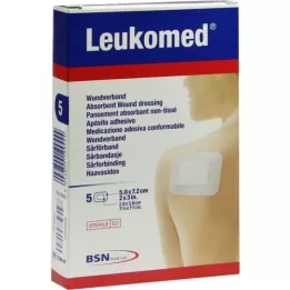 LEUKOMED apósitos estériles 5x7,2 cm, 5 unidades