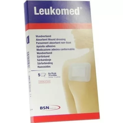 LEUKOMED apósitos estériles 8x15 cm, 5 unidades